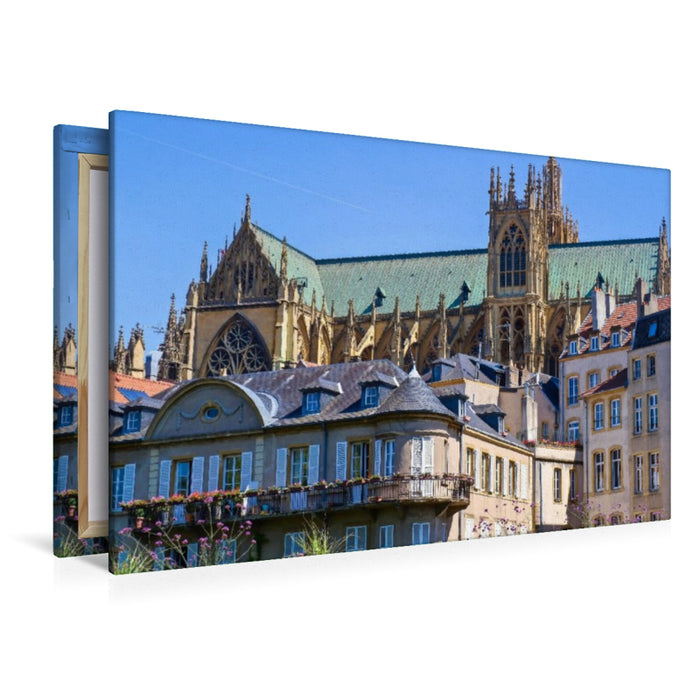 Premium Textil-Leinwand Kathedrale von Metz