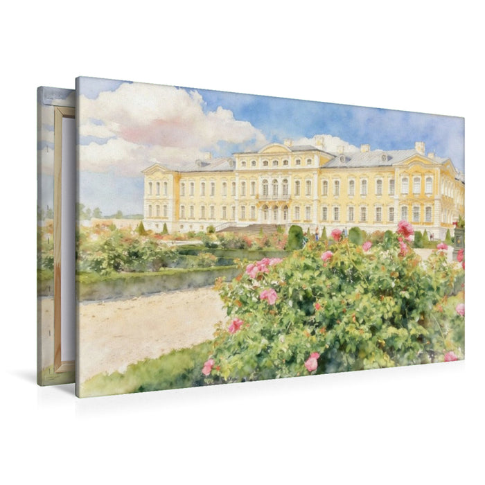 Premium Textil-Leinwand Schloss Rondäle