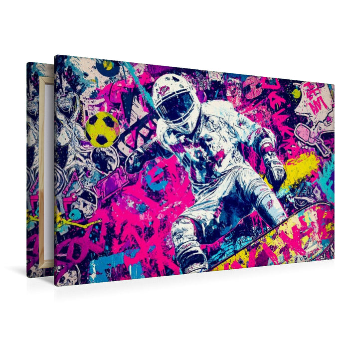 Premium Textil-Leinwand Urban Pulse