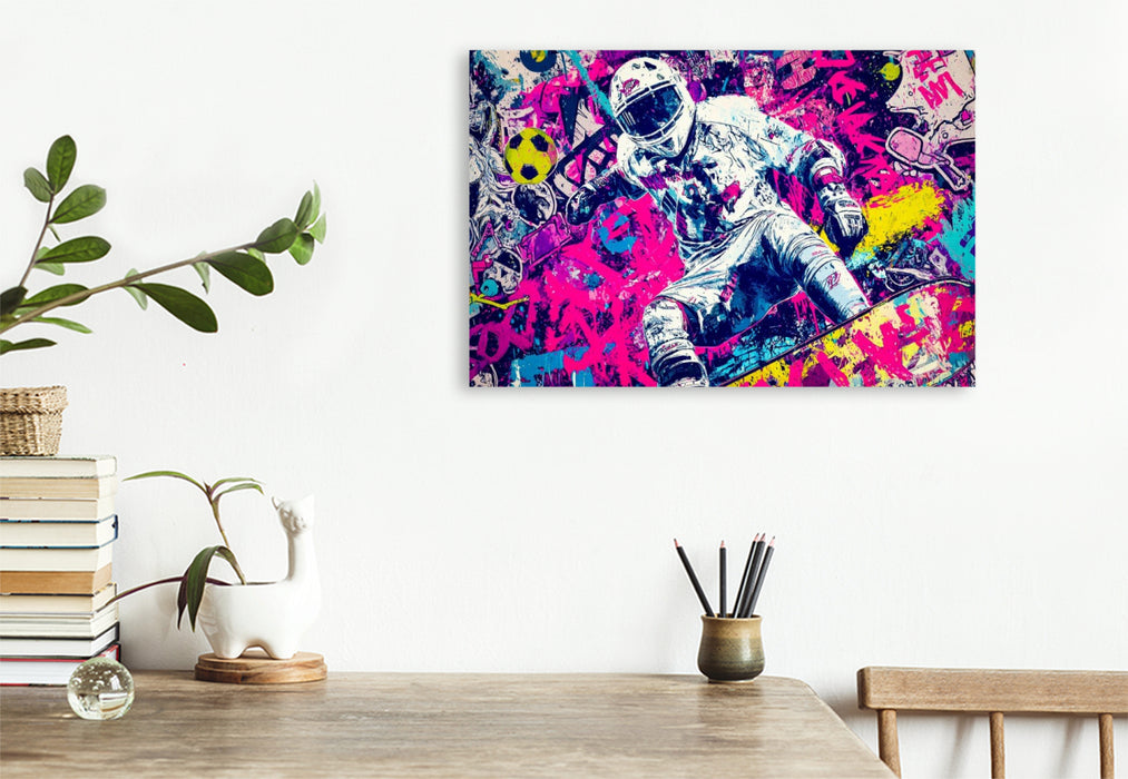 Premium Textil-Leinwand Urban Pulse
