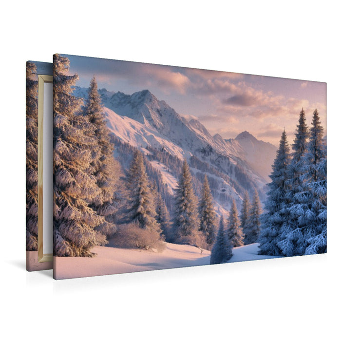 Premium Textil-Leinwand Zillertal Österreich