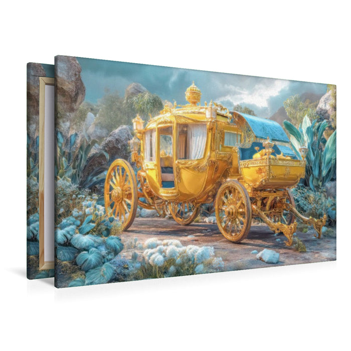 Premium Textil-Leinwand Kutschenträume