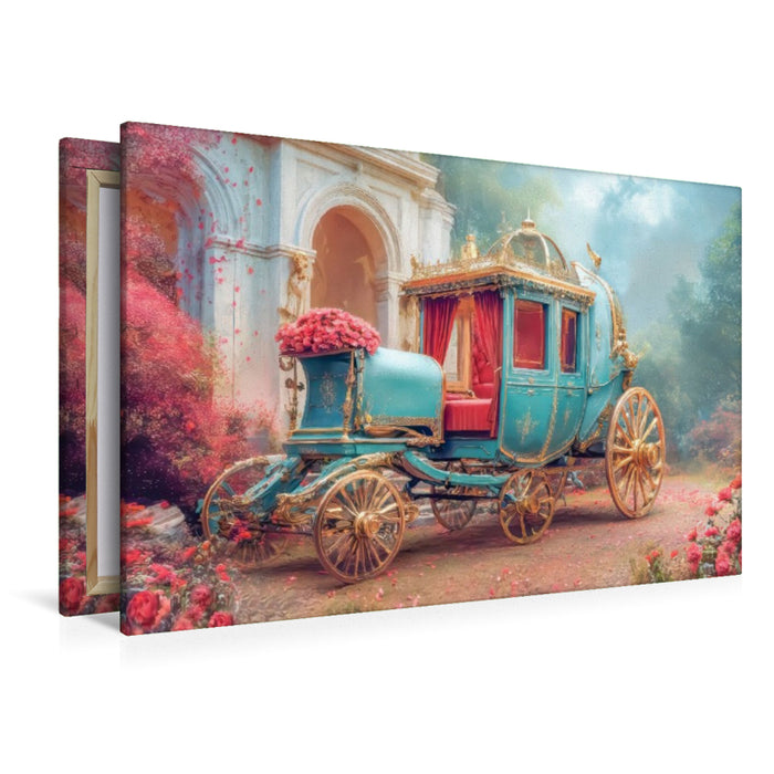 Premium Textil-Leinwand Kutschenträume