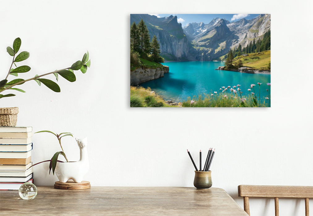 Premium Textil-Leinwand Bernsee Schweiz