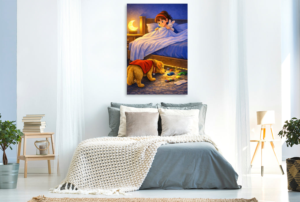 Premium Textil-Leinwand Der Monsterjäger