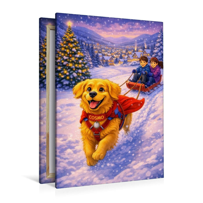 Premium Textil-Leinwand Der Schlittenhund