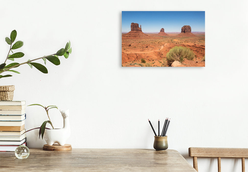 Premium Textil-Leinwand USA - Monument Valley