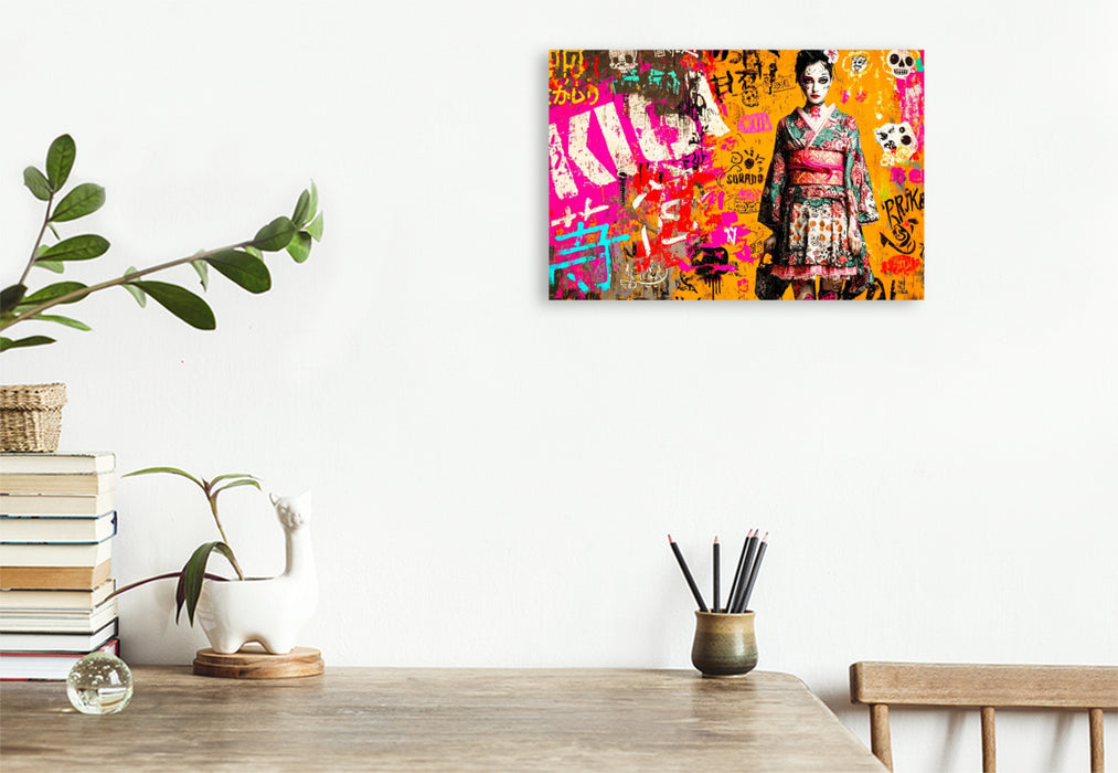 Premium Textil-Leinwand Urban