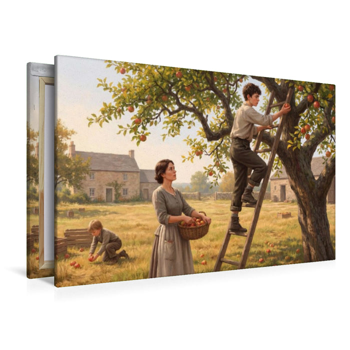 Premium Textil-Leinwand Erntezeit