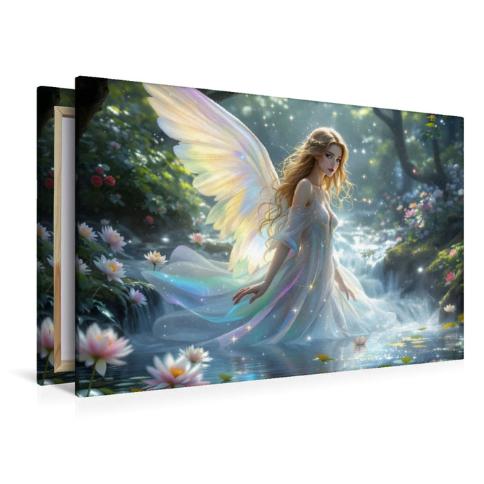 Premium Textil-Leinwand Augustengel