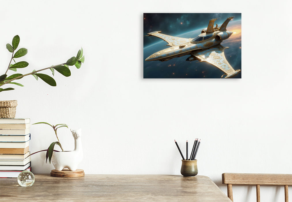 Premium Textil-Leinwand Die Orbit