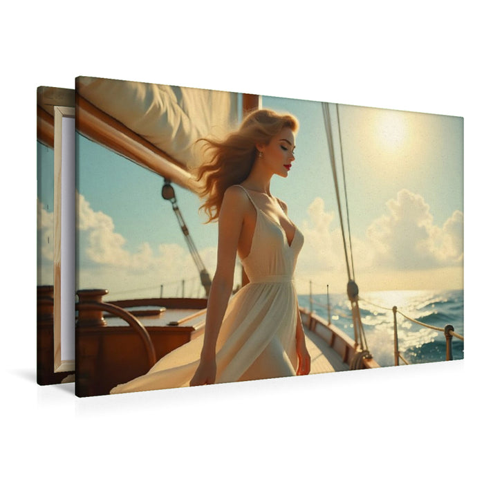 Premium Textil-Leinwand Windgeflüster der Verlockung