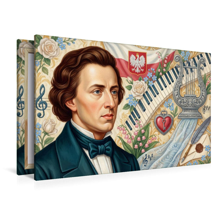Premium Textil-Leinwand Frédéric Chopin (1810–1849)