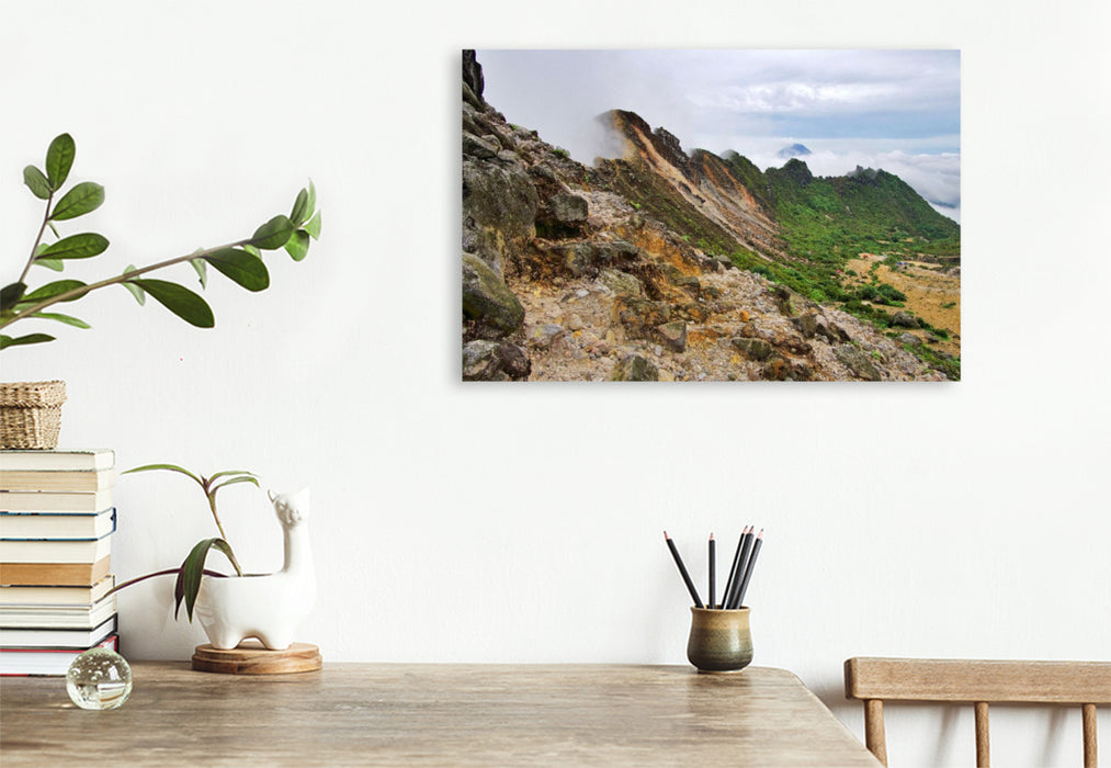 Premium Textil-Leinwand Gunung Sibayak