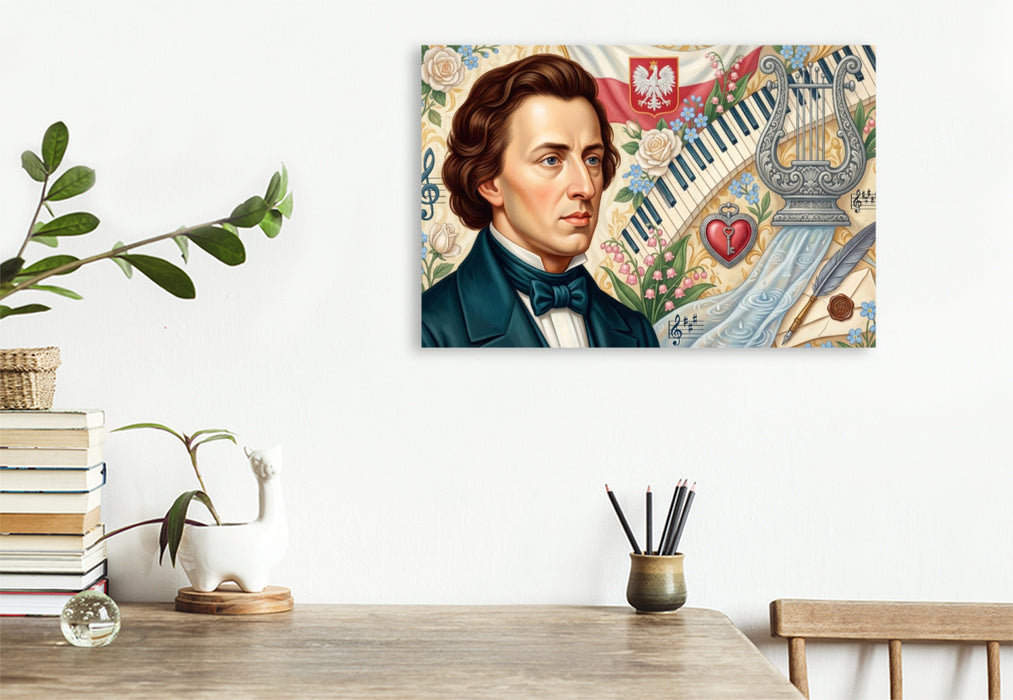 Premium Textil-Leinwand Frédéric Chopin (1810–1849)