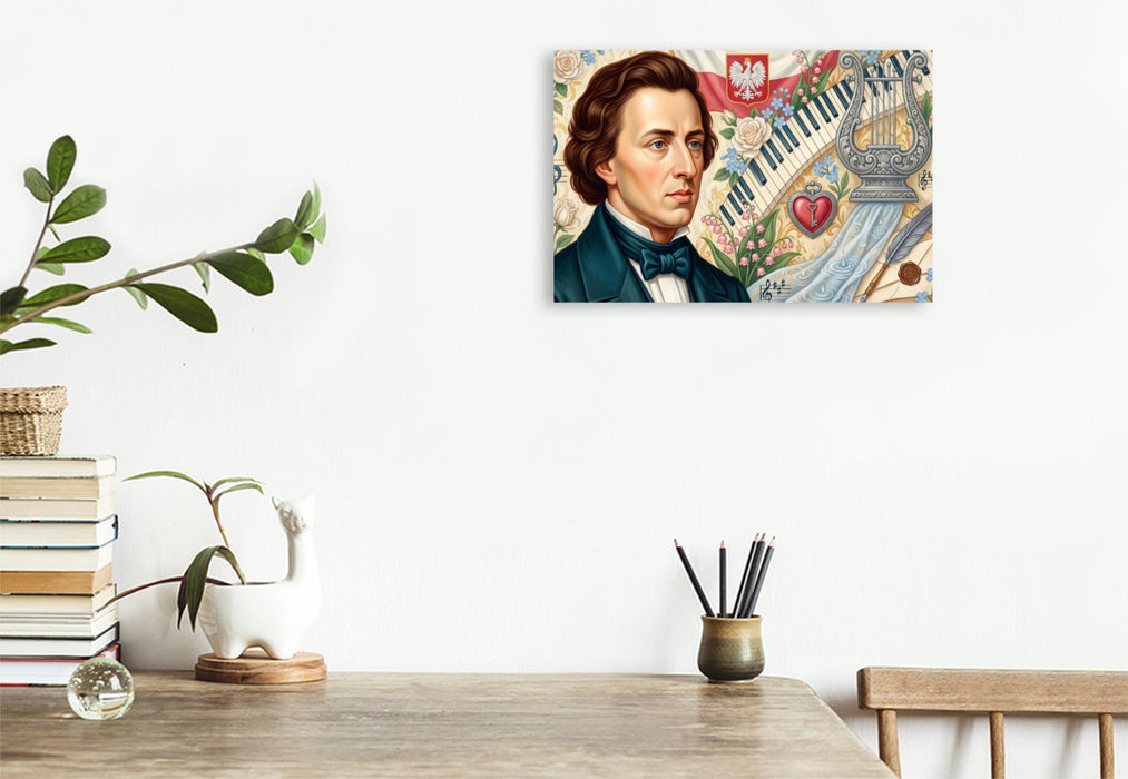 Premium Textil-Leinwand Frédéric Chopin (1810–1849)