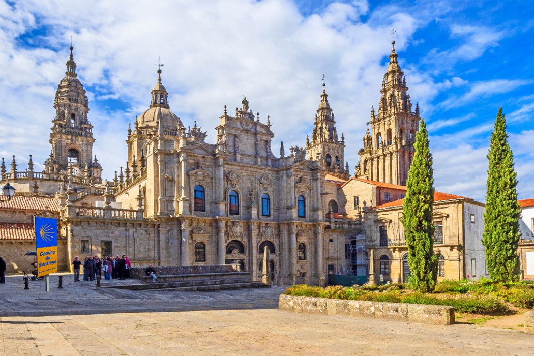 Premium Textil-Leinwand Kathedrale Santiago de Compostela