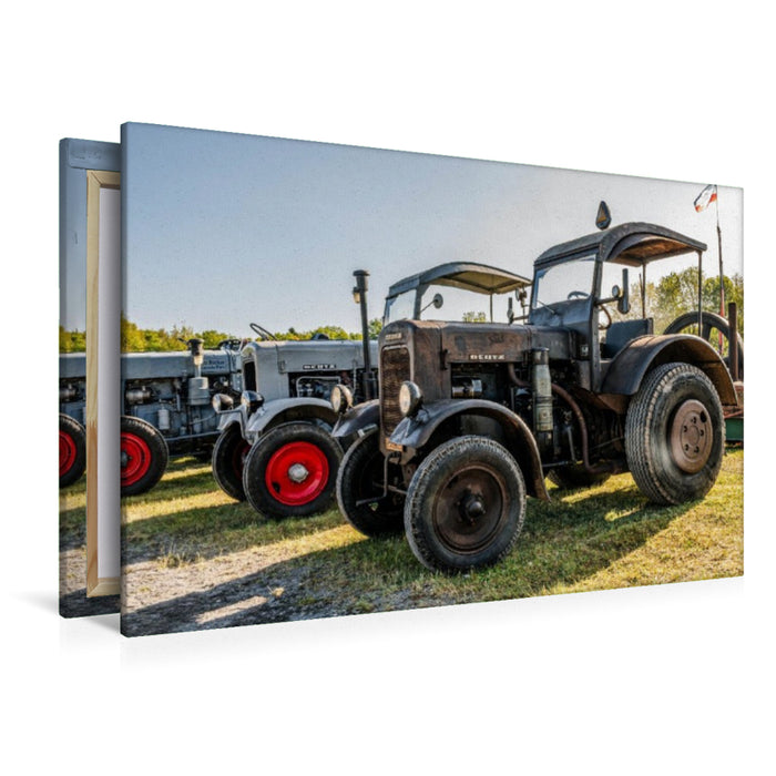 Premium Textil-Leinwand Technik mit Charakter