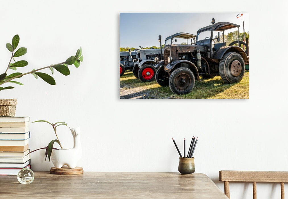 Premium Textil-Leinwand Technik mit Charakter