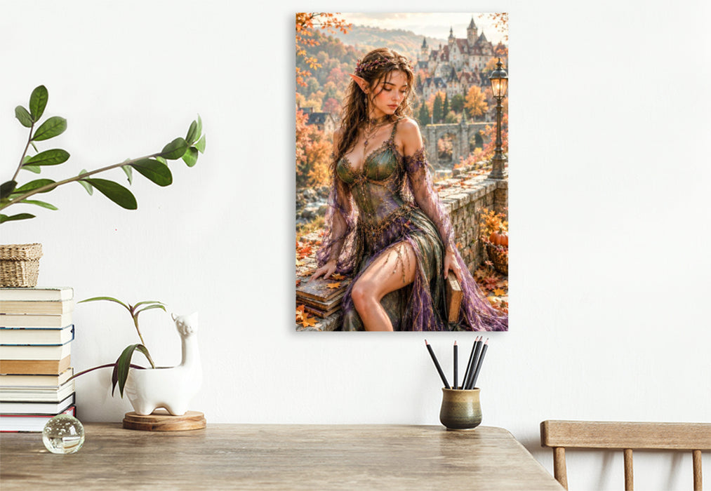 Premium Textil-Leinwand Aerynna