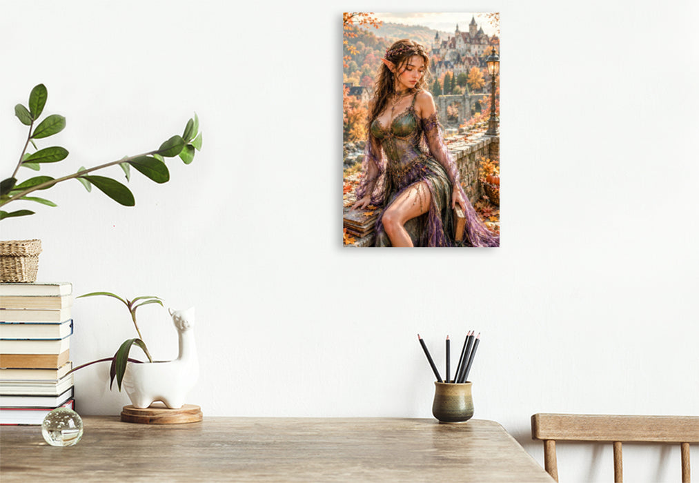 Premium Textil-Leinwand Aerynna