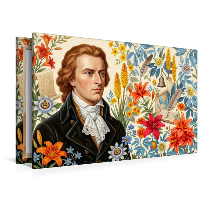 Premium Textil-Leinwand Friedrich Schiller (1759–1805)