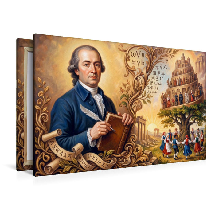 Premium Textil-Leinwand Johann Gottfried Herder (1744–1803)
