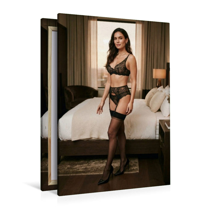 Premium Textil-Leinwand Mitternachts Eleganz
