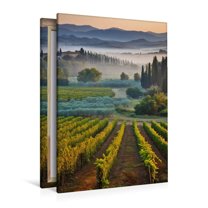 Premium Textil-Leinwand Landschaft mit Tiefe und Ruhe