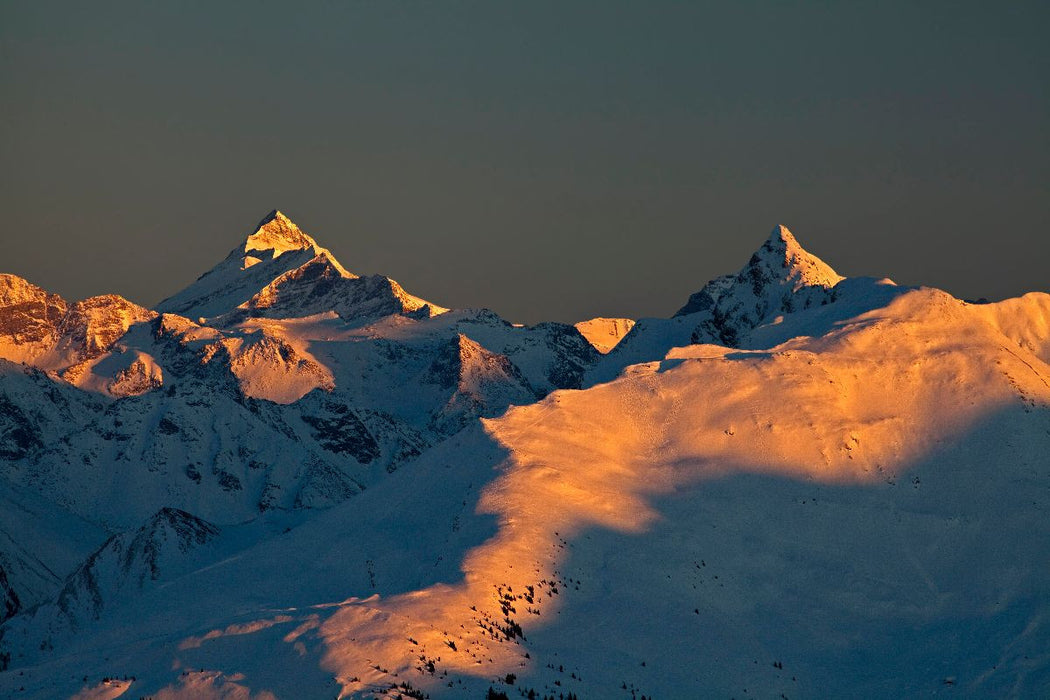 Premium Textil-Leinwand Pihapper und Großglockner