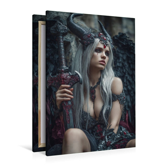 Premium Textil-Leinwand Calithra