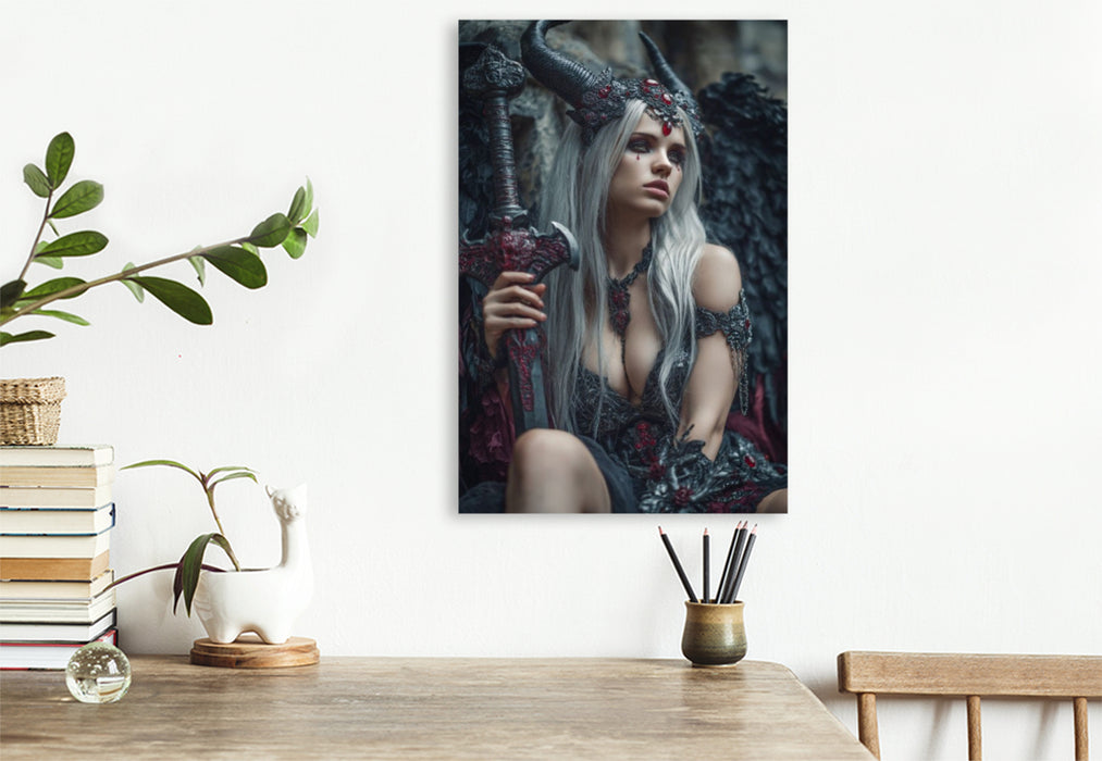 Premium Textil-Leinwand Calithra