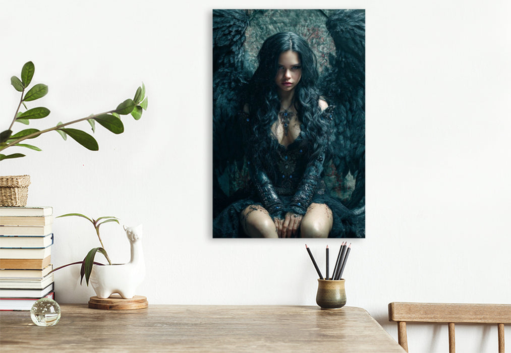Premium Textil-Leinwand Aurelion Black