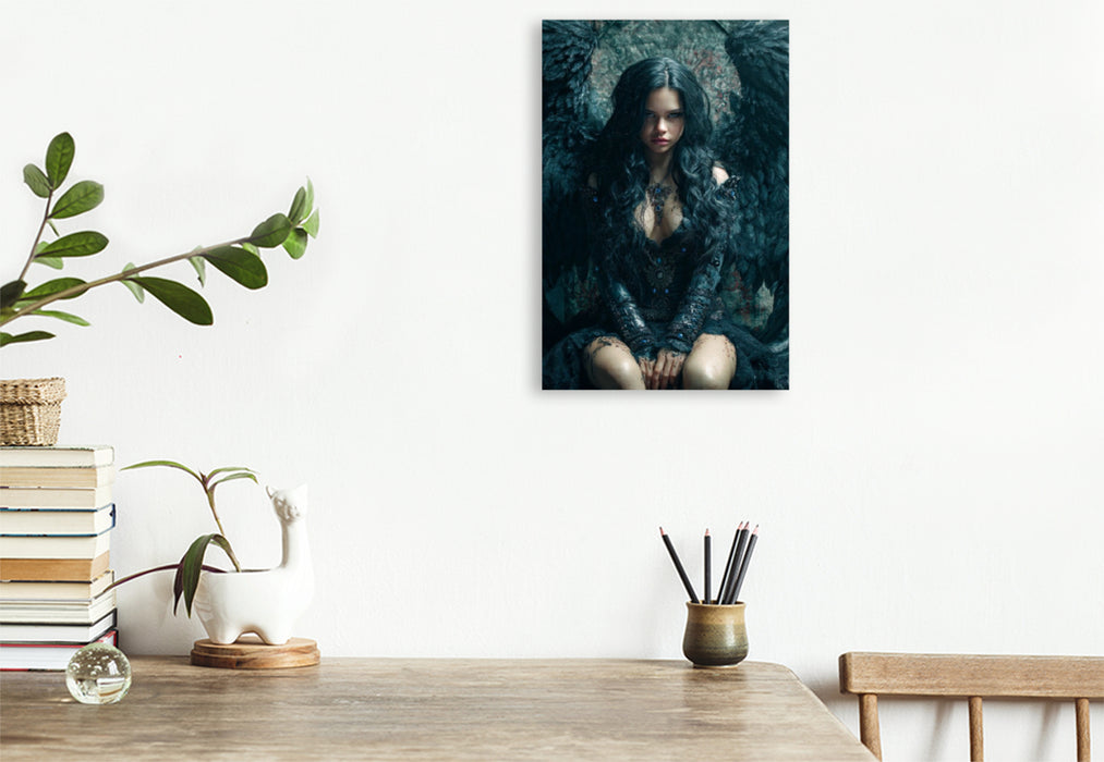 Premium Textil-Leinwand Aurelion Black
