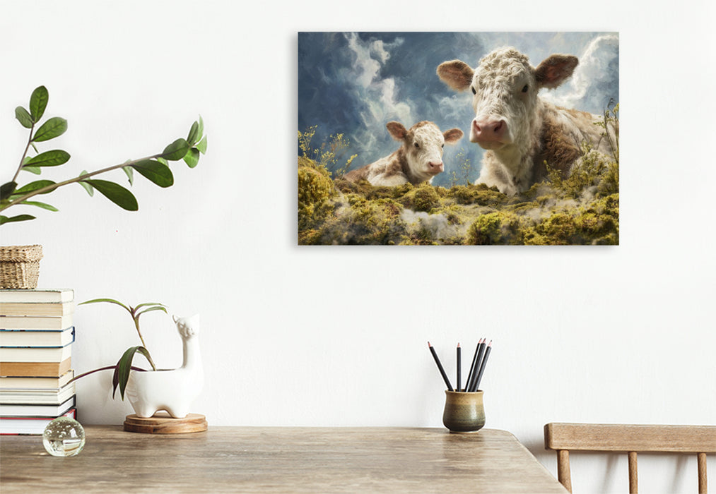 Premium Textil-Leinwand Ruhe vor der Ernte