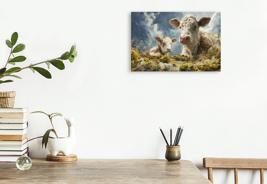 Premium Textil-Leinwand Ruhe vor der Ernte