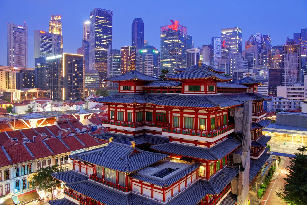 Premium Textil-Leinwand Buddha Tooth Relic Temple, Singapur