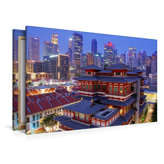 Premium Textil-Leinwand Buddha Tooth Relic Temple, Singapur