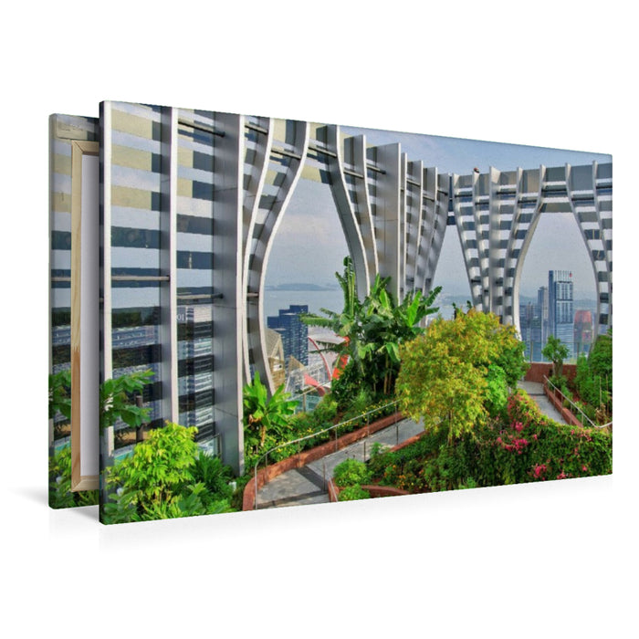 Premium Textil-Leinwand Sky Garden, Singapur