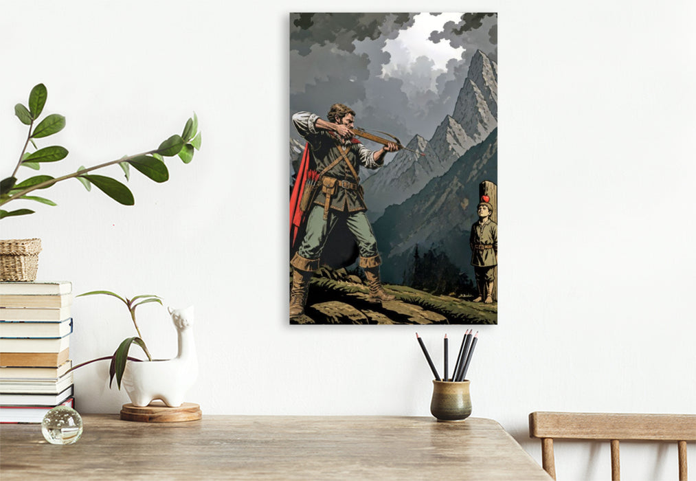 Premium Textil-Leinwand Wilhelm Tell