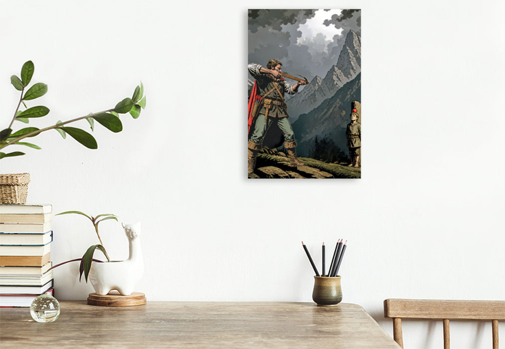 Premium Textil-Leinwand Wilhelm Tell