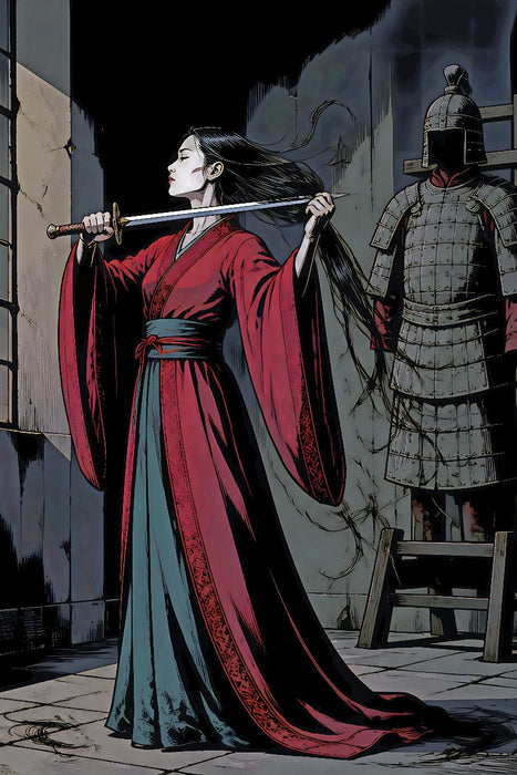 Premium Textil-Leinwand Mulan