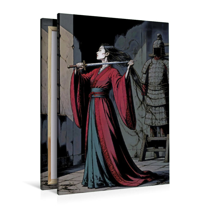 Premium Textil-Leinwand Mulan