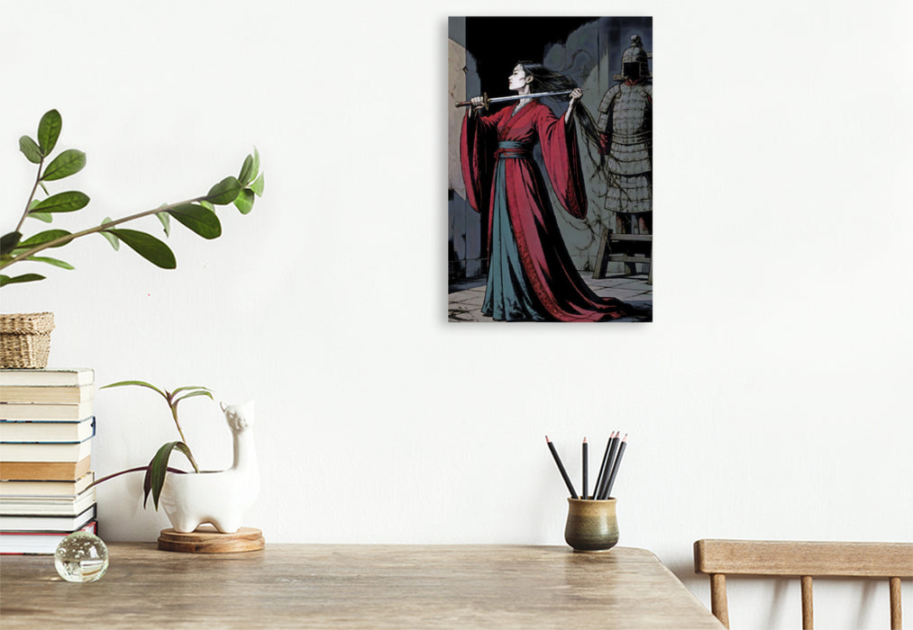 Premium Textil-Leinwand Mulan
