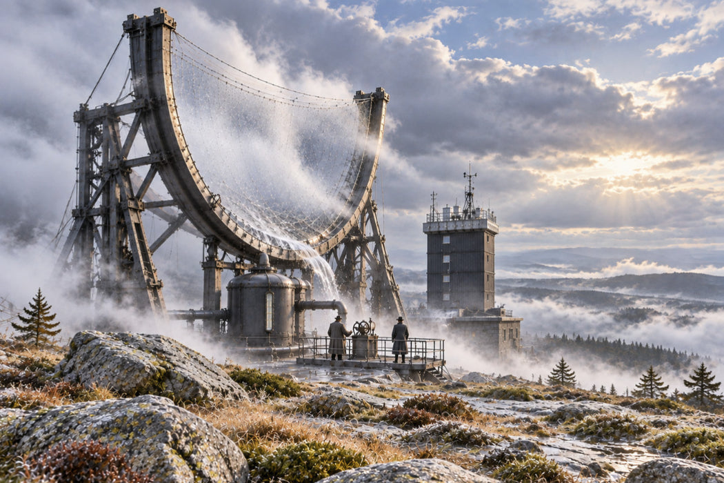 Premium Textil-Leinwand Brocken - Der Wolkenfänger