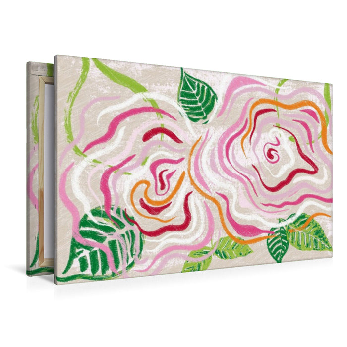 Premium Textil-Leinwand Eine ART Rosen N°2