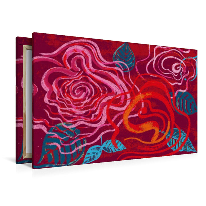 Premium Textil-Leinwand Eine ART Rosen N°12