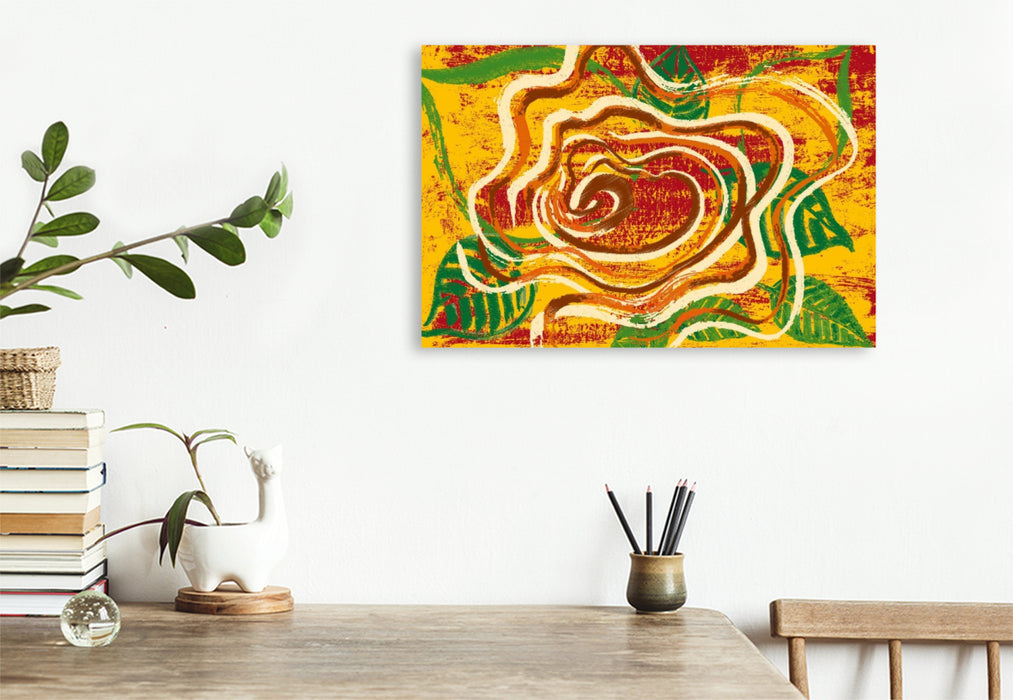 Premium Textil-Leinwand Eine ART Rosen N°4