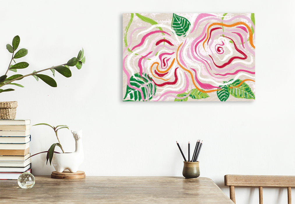 Premium Textil-Leinwand Eine ART Rosen N°2