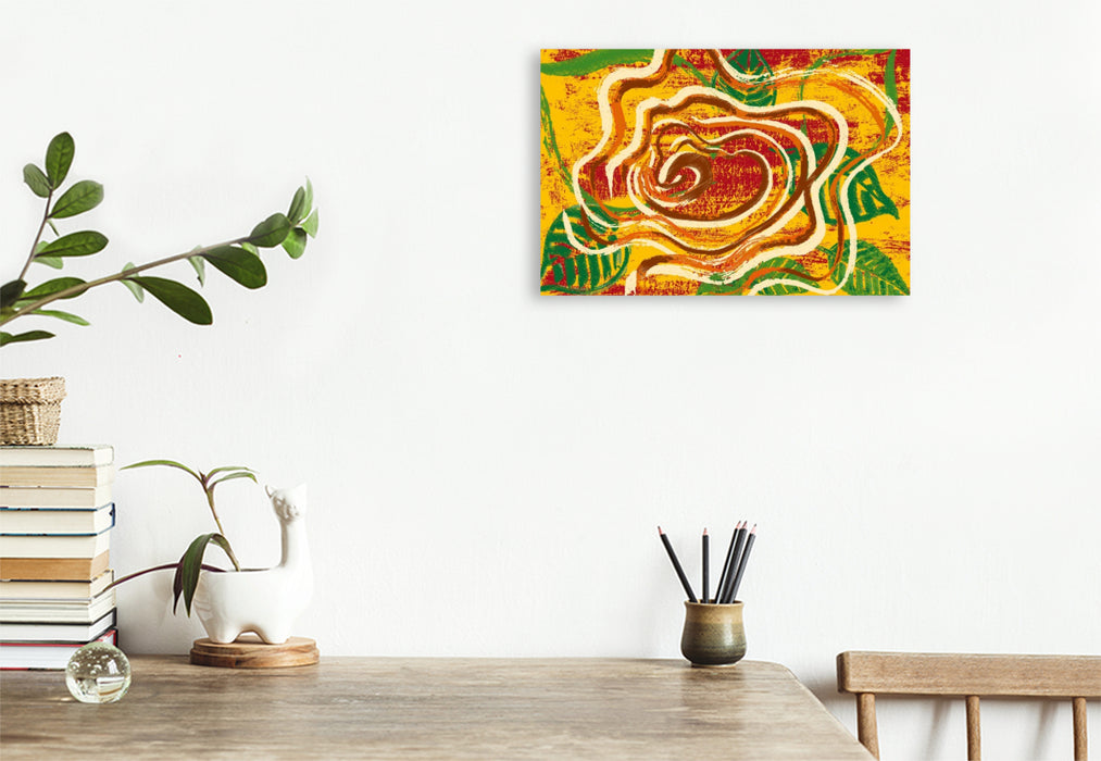 Premium Textil-Leinwand Eine ART Rosen N°4